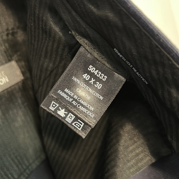 Kenneth Cole Reaction Navy Marine 40x30 - Picture 8 of 11